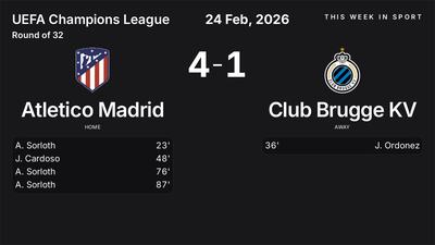 Report: Atletico Madrid vs Club Brugge KV (2026-02-24)