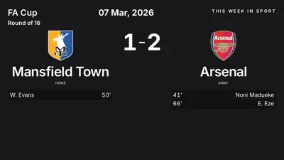Report: Mansfield Town vs Arsenal (2026-03-07)