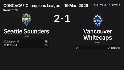 Report: Seattle Sounders vs Vancouver Whitecaps (2026-03-19)