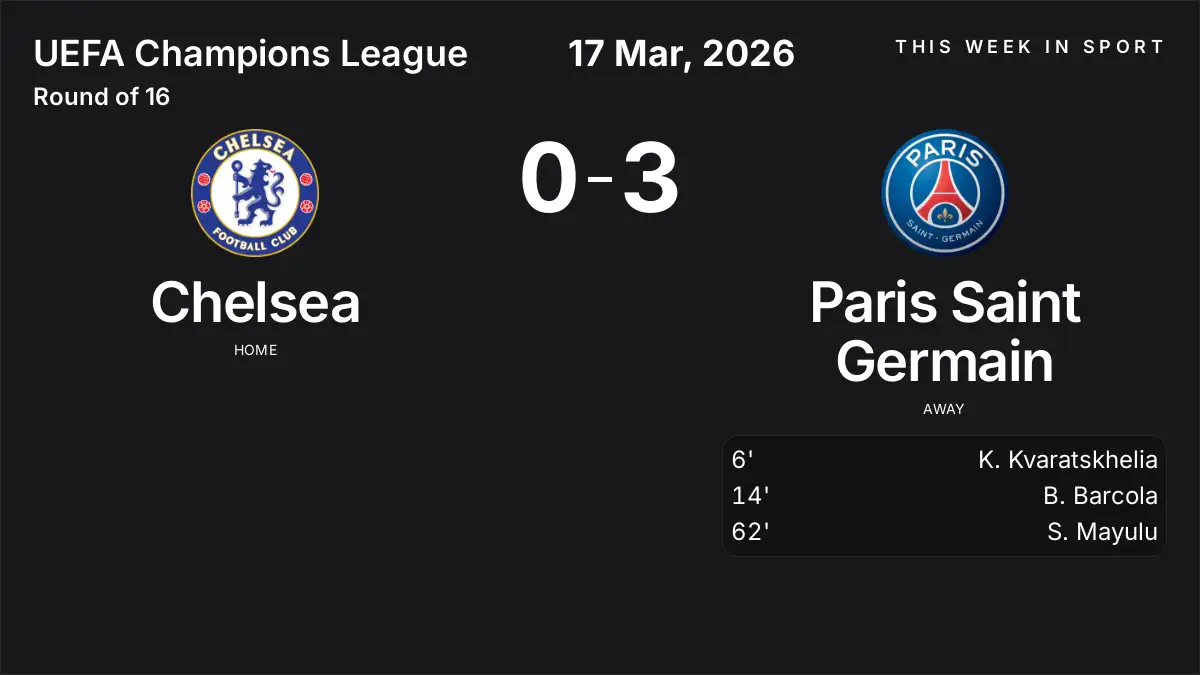 Report: Chelsea vs Paris Saint Germain (2026-03-17)