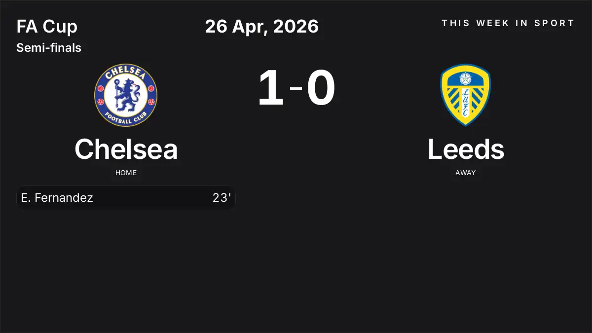 Report: Chelsea vs Leeds (2026-04-26)