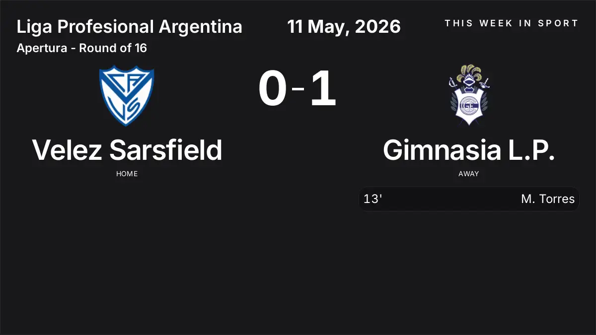 Report: Velez Sarsfield vs Gimnasia L.P. (2026-05-11)