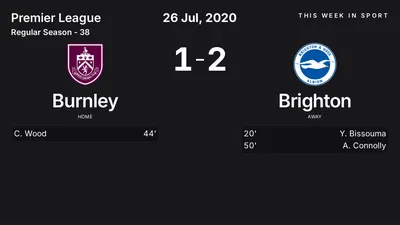 Report: Burnley vs Brighton (2020-07-26)