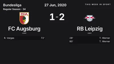 Report: FC Augsburg vs RB Leipzig (2020-06-27)