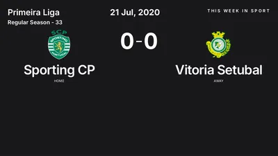 Report: Sporting CP vs Vitoria Setubal (2020-07-21)