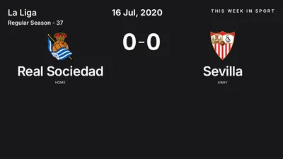 Report: Real Sociedad vs Sevilla (2020-07-16)