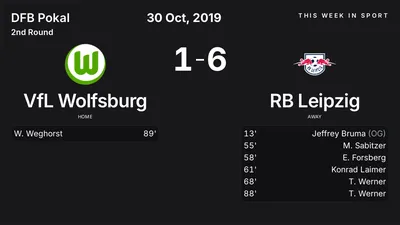 Report: VfL Wolfsburg vs RB Leipzig (2019-10-30)