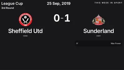 Report: Sheffield Utd vs Sunderland (2019-09-25)