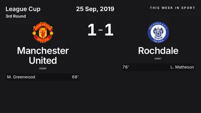 Report: Manchester United vs Rochdale (2019-09-25)