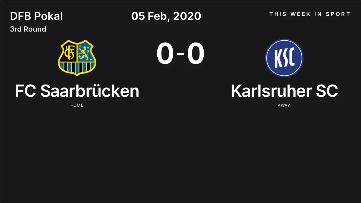 Report: FC Saarbrücken vs Karlsruher SC (2020-02-05)