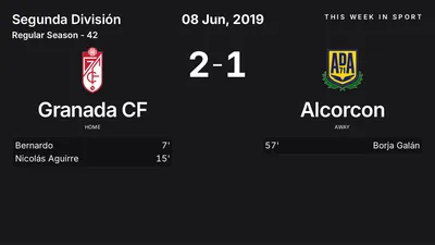 Report: Granada CF vs Alcorcon (2019-06-08)