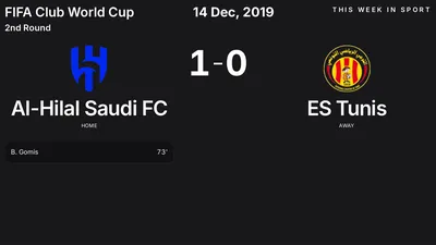 Report: Al-Hilal Saudi FC vs ES Tunis (2019-12-14)