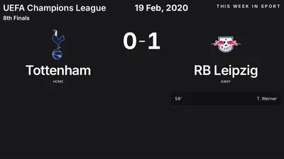 Report: Tottenham vs RB Leipzig (2020-02-19)