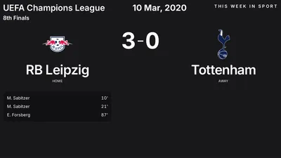 Report: RB Leipzig vs Tottenham (2020-03-10)