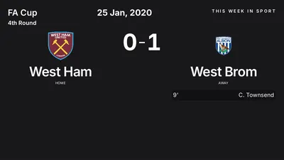 Report: West Ham vs West Brom (2020-01-25)
