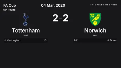 Report: Tottenham vs Norwich (2020-03-04)