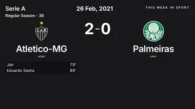 Report: Atletico-MG vs Palmeiras (2021-02-26)