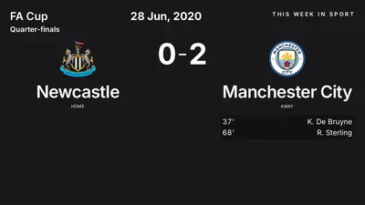 Report: Newcastle vs Manchester City (2020-06-28)