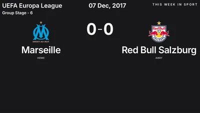 Report: Marseille vs Red Bull Salzburg (2017-12-07)