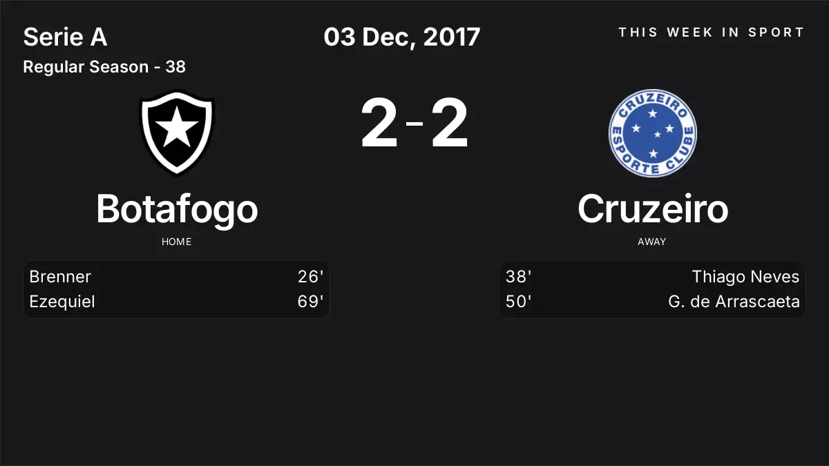 Report: Botafogo vs Cruzeiro (2017-12-03)