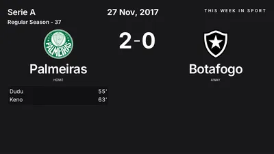 Report: Palmeiras vs Botafogo (2017-11-27)