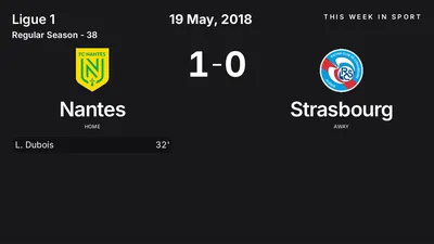 Report: Nantes vs Strasbourg (2018-05-19)