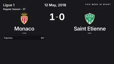 Report: Monaco vs Saint Etienne (2018-05-12)