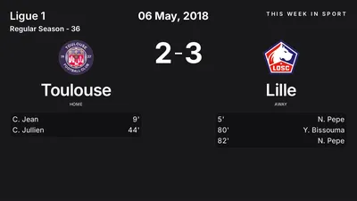 Report: Toulouse vs Lille (2018-05-06)