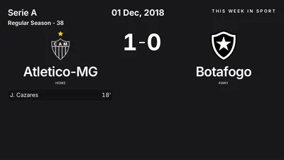 Report: Atletico-MG vs Botafogo (2018-12-01)