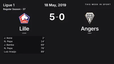 Report: Lille vs Angers (2019-05-18)