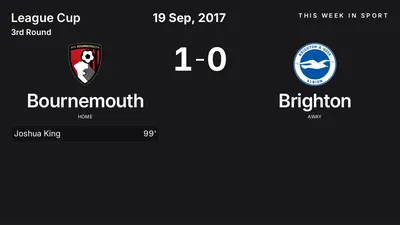Report: Bournemouth vs Brighton (2017-09-19)