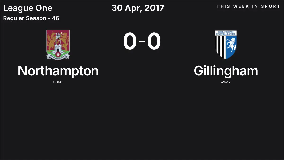 Report: Northampton vs Gillingham (2017-04-30)
