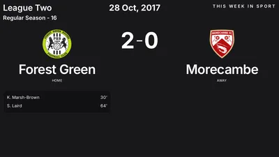 Report: Forest Green vs Morecambe (2017-10-28)