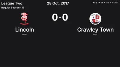 Report: Lincoln vs Crawley Town (2017-10-28)