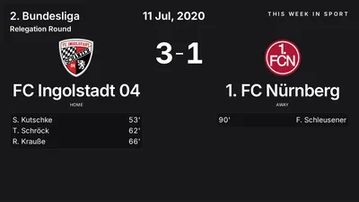 Report: FC Ingolstadt 04 vs 1. FC Nürnberg (2020-07-11)