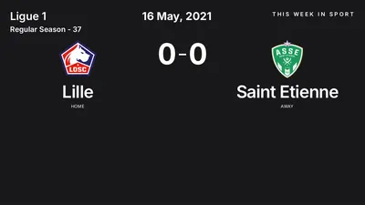 Report: Lille vs Saint Etienne (2021-05-16)