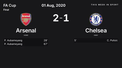Report: Arsenal vs Chelsea (2020-08-01)