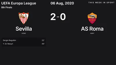 Report: Sevilla vs AS Roma (2020-08-06)