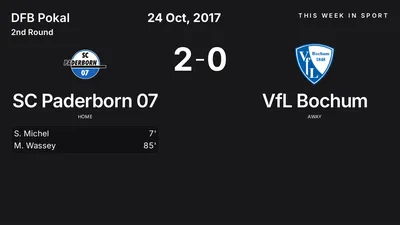 Report: SC Paderborn 07 vs VfL Bochum (2017-10-24)