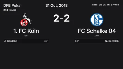 Report: 1. FC Köln vs FC Schalke 04 (2018-10-31)