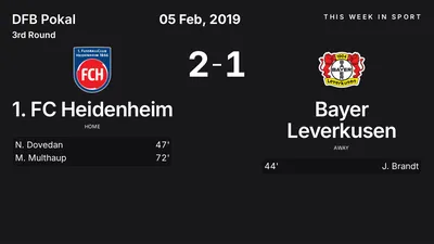 Report: 1. FC Heidenheim vs Bayer Leverkusen (2019-02-05)