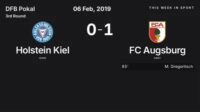 Report: Holstein Kiel vs FC Augsburg (2019-02-06)