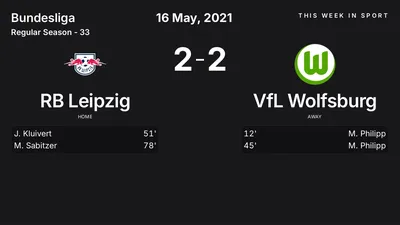 Report: RB Leipzig vs VfL Wolfsburg (2021-05-16)
