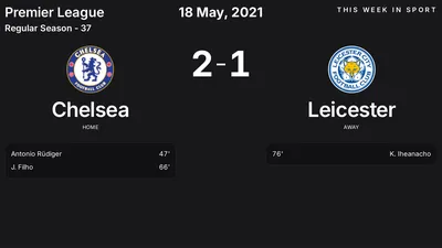 Report: Chelsea vs Leicester (2021-05-18)