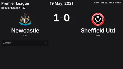 Report: Newcastle vs Sheffield Utd (2021-05-19)