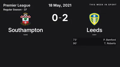Report: Southampton vs Leeds (2021-05-18)