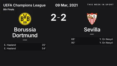 Report: Borussia Dortmund vs Sevilla (2021-03-09)