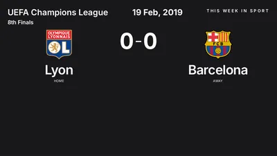 Report: Lyon vs Barcelona (2019-02-19)