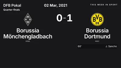 Report: Borussia Mönchengladbach vs Borussia Dortmund (2021-03-02)
