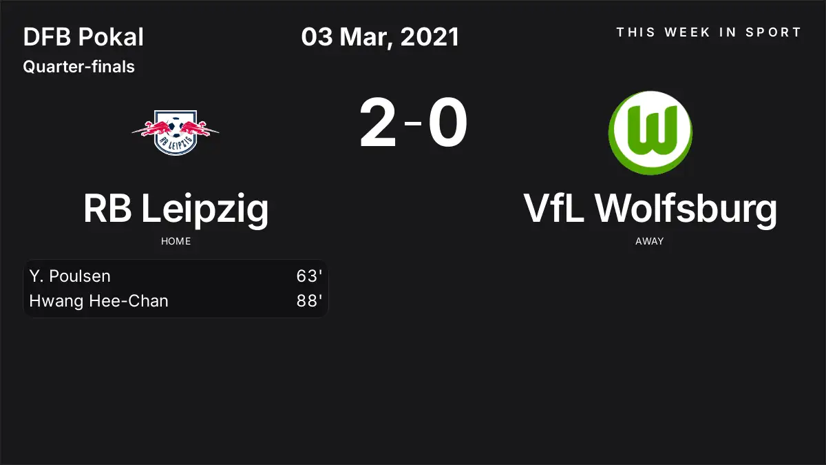 Report: RB Leipzig vs VfL Wolfsburg (2021-03-03)